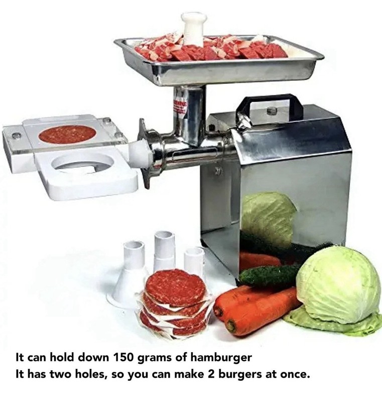 Auto Burger Patty Maker, 2 Holes Non Stick Auto Hamburger Patty Maker with 5 ... gallery