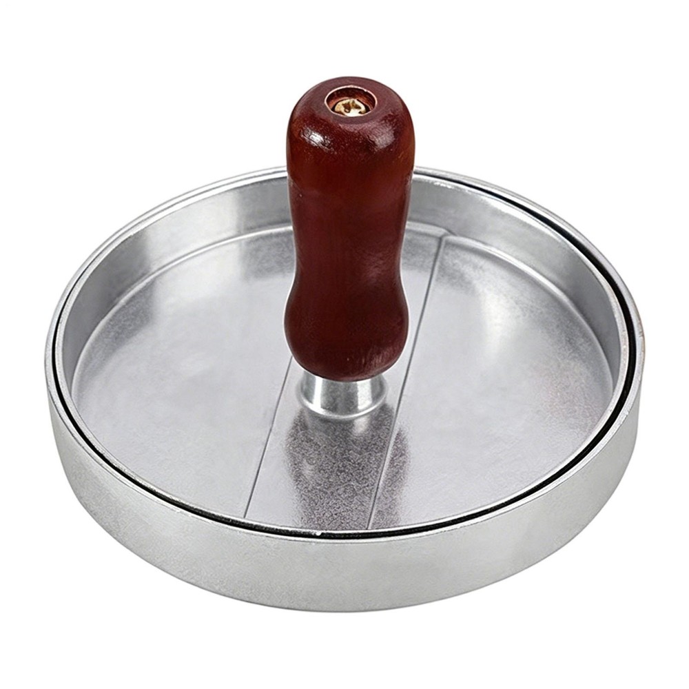 Hamburger Patty Maker Grill Press Large Round Burger Metal Mould Cooking Tool