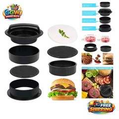 Non-Stick Stuffed Burger Maker Kit: 100 Wax Papers for Easy Grilling Greatness