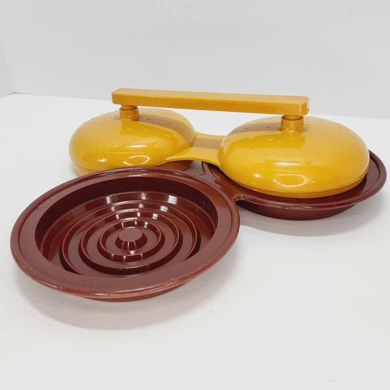 Charcoal Companion Double Hamburger Press Mold / 4.5" Circular Burger Patties gallery