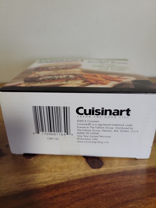 Cuisinart 3-in-1 Stuffed Burger Press Gourmet Outdoor Grill Tools NEW gallery