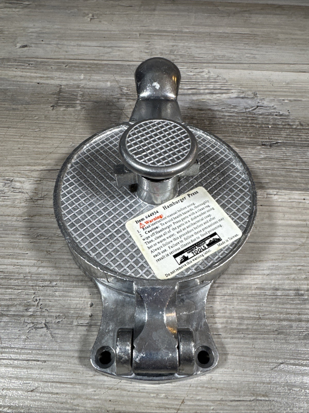Harbor Freight Hamburger Press Aluminum Adjustable Hinged Lid gallery