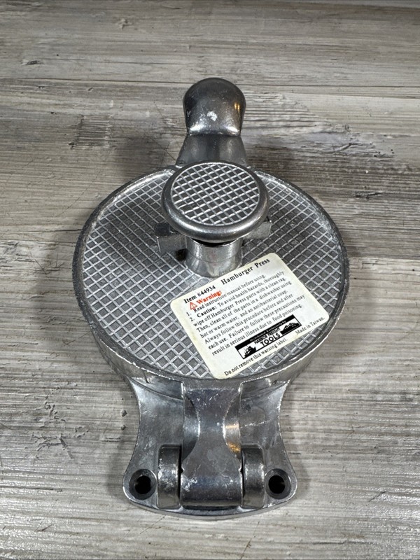 Harbor Freight Hamburger Press Aluminum Adjustable Hinged Lid gallery