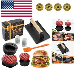 Versatile Smash Burger Maker – High-Quality 5PC Kit for Delicious Home Burgers