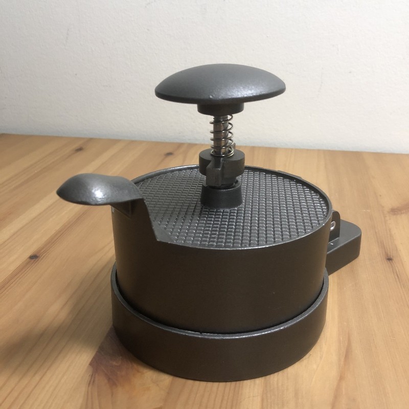 Single Hamburger Press Heavy Duty Cast Aluminum Patty Maker Adjustable Thickness gallery