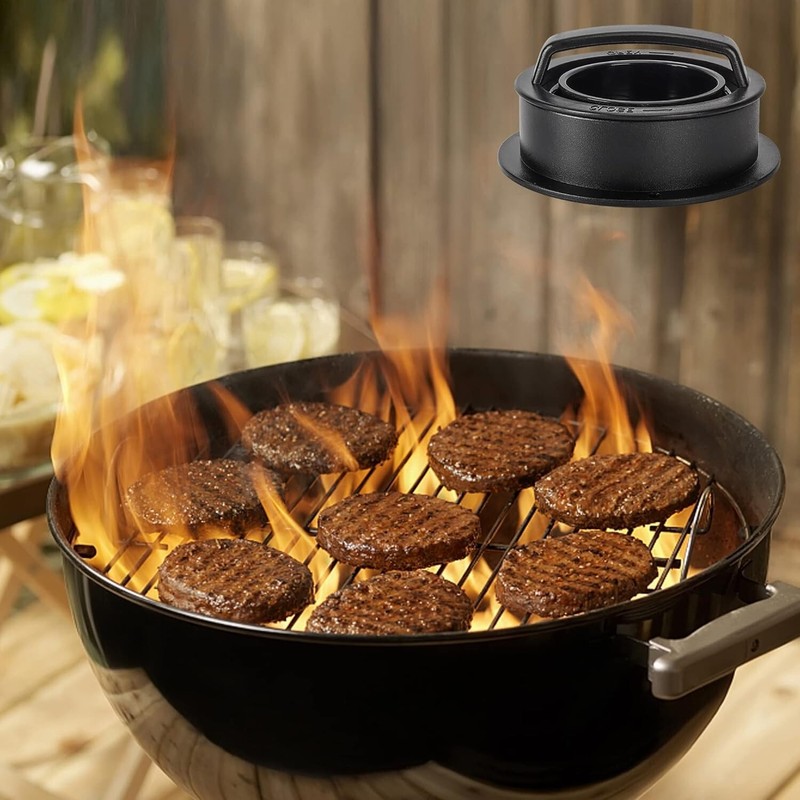 BPA-Free Non-Stick Patty Maker: Create Stuffed and Regular Burgers Effortlessly gallery