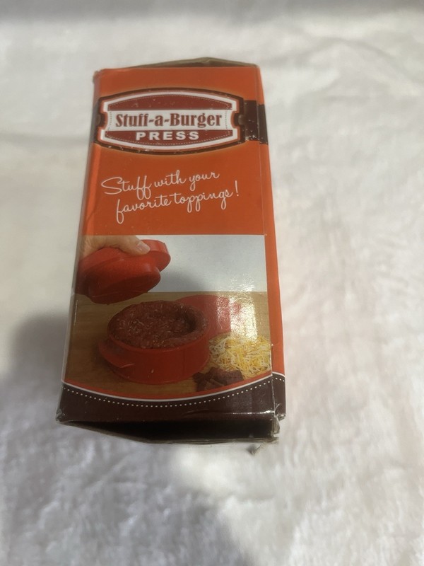 STUFF-A-BURGER PLASTIC HAMBURGER PATTY MAKER PRESS BBQ NO MESS PRESS gallery