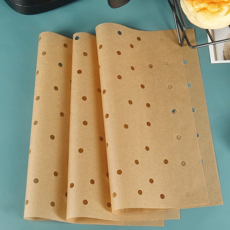 BYKITCHEN Air Fryer Oven Liners, 11x12 Inches, Nonstick 11x12inch, Brown gallery