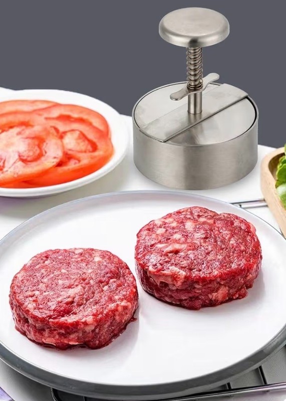 NOBER Stainless Steel Adjustable Hamburger Press & Patty Maker gallery