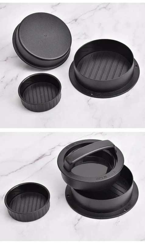 Hamburger Meat Press Maker Round Shape Non-Stick Stuffed Burger Patties Beef Gri gallery