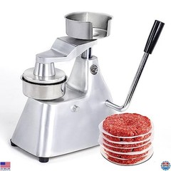 Heavy Duty Stainless Steel Burger Press 4″ Patty Maker + 1000 Patty Papers