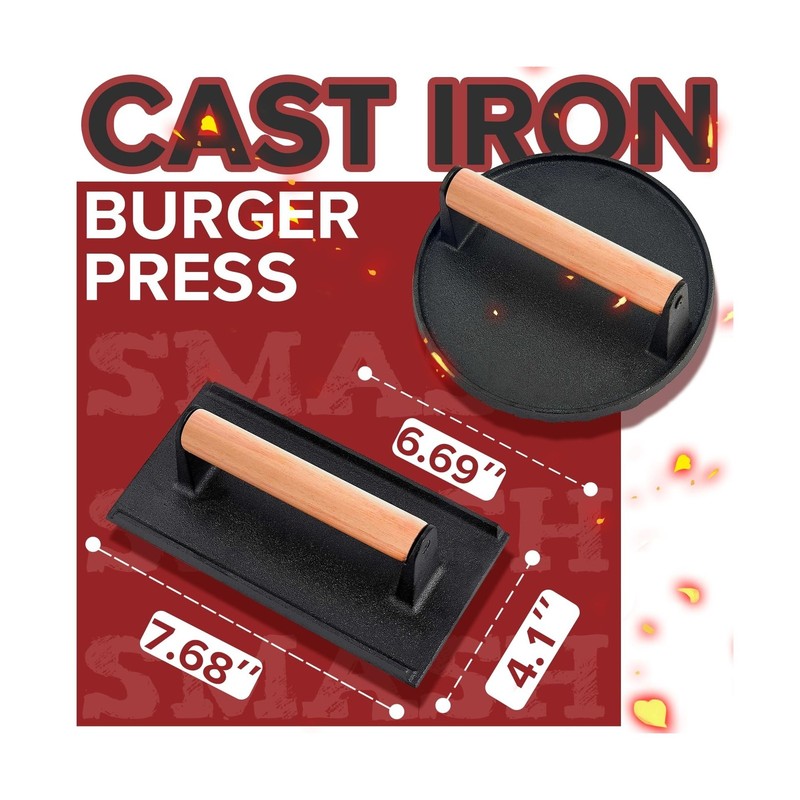 Grilliance Smash Burger Press Kit, 3 in 1 Hamburger Press Patty... Fast USA SHIP gallery