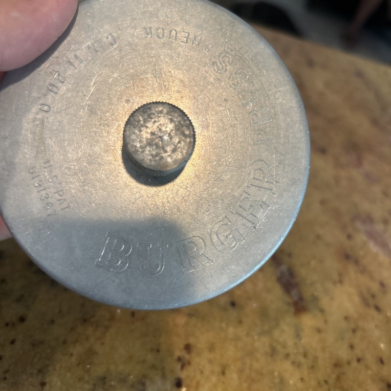 Vintage Heuck Aluminum Burger Press gallery