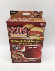 NIB STUFZ Burger Stuffer Hamburger Maker Stuffed Patty Press BBQ As Seen On TV!