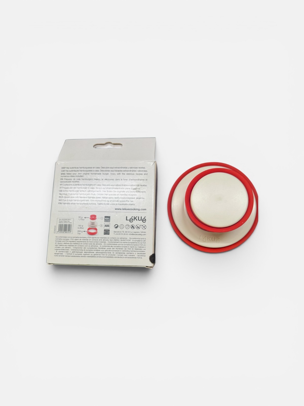Lekue My Burger Silicone Burger Press Mold Maker BPA Free New In Box gallery