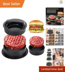 3-in-1 Non-Stick Burger Press – Perfect for Sliders & Stuffed Patties