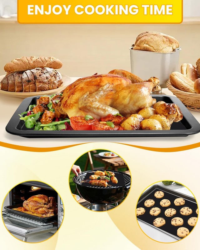 154PCs Air Fryer Liners For BOV900, 150PCs Parchment Paper+4PCs Teflon Mats gallery