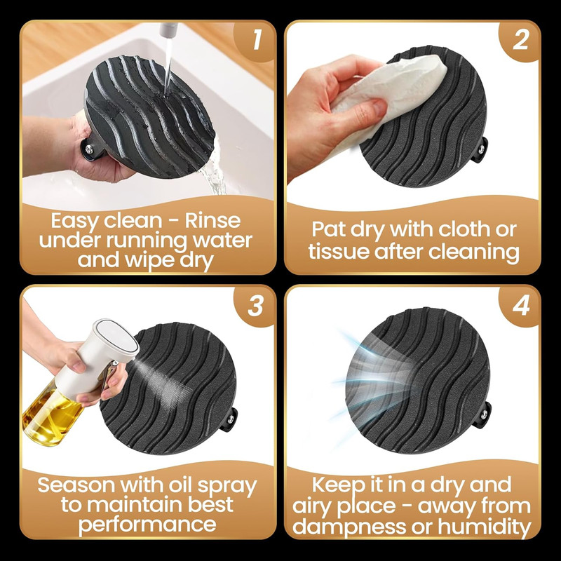 Smash Burger Press for Griddle, 5-Year Warranty, 2 Lb Heavy Duty Burger Smasher gallery