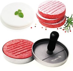 Hamburger Patty Press 100 Patty Papers Meat Burger Maker Mold HeavyDuty NonSti