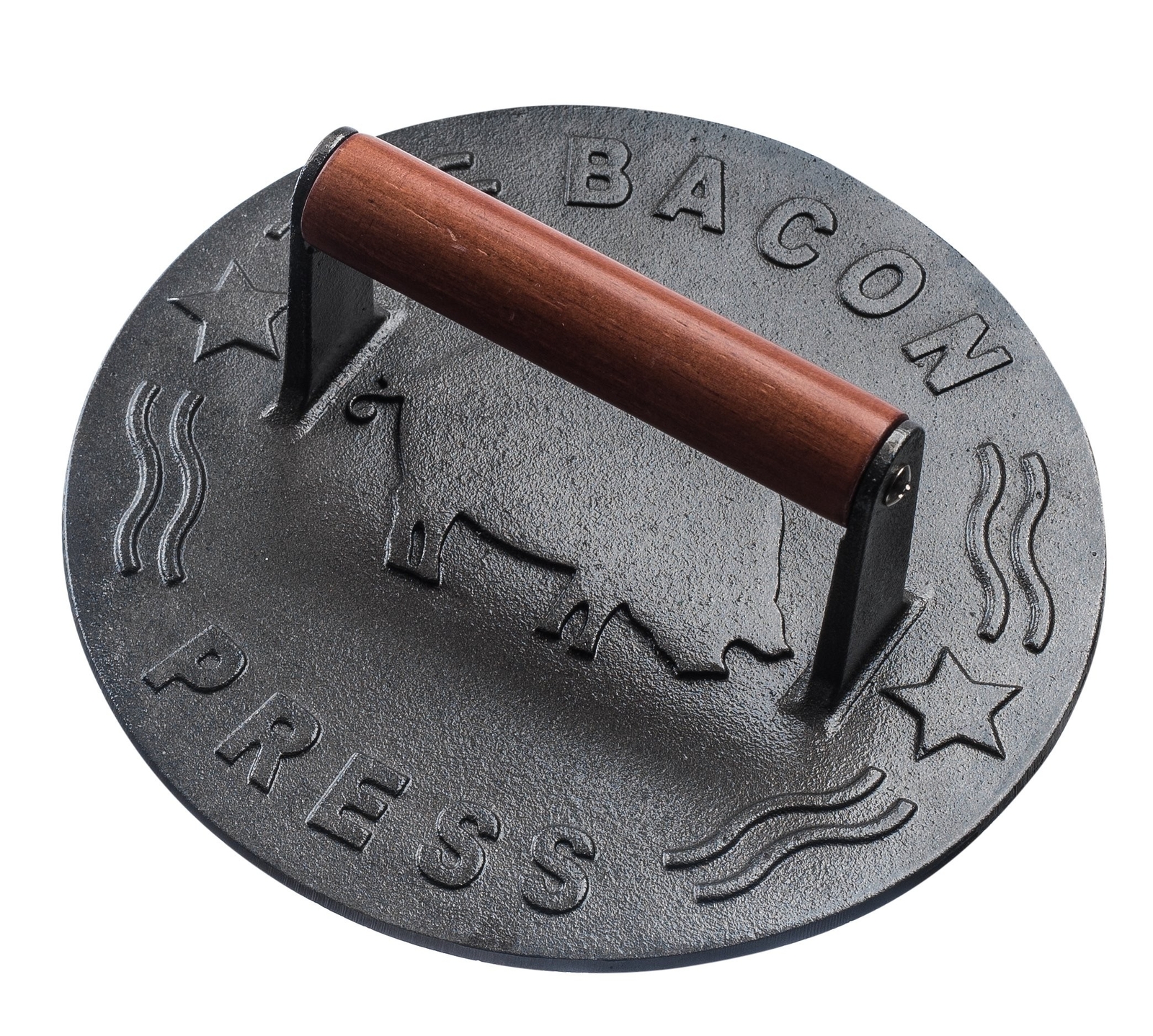 Bellemain Bacon Press 8.5-Inch Round | Heavy-duty Cast Iron Grill Press for P... gallery