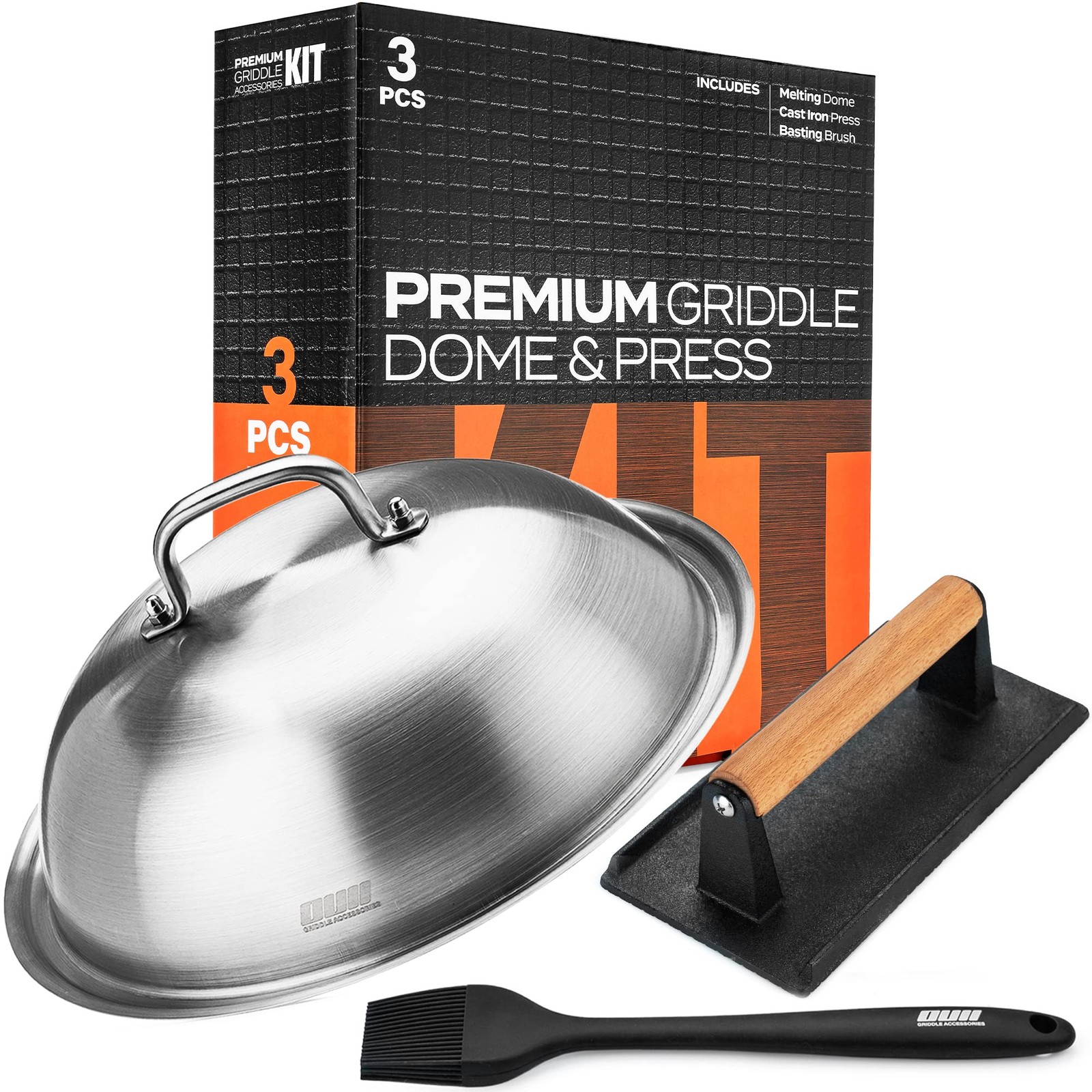 Flat Top Griddle Accessories Set for Blackstone and Camp Chef - 12 Inch Heavy gallery