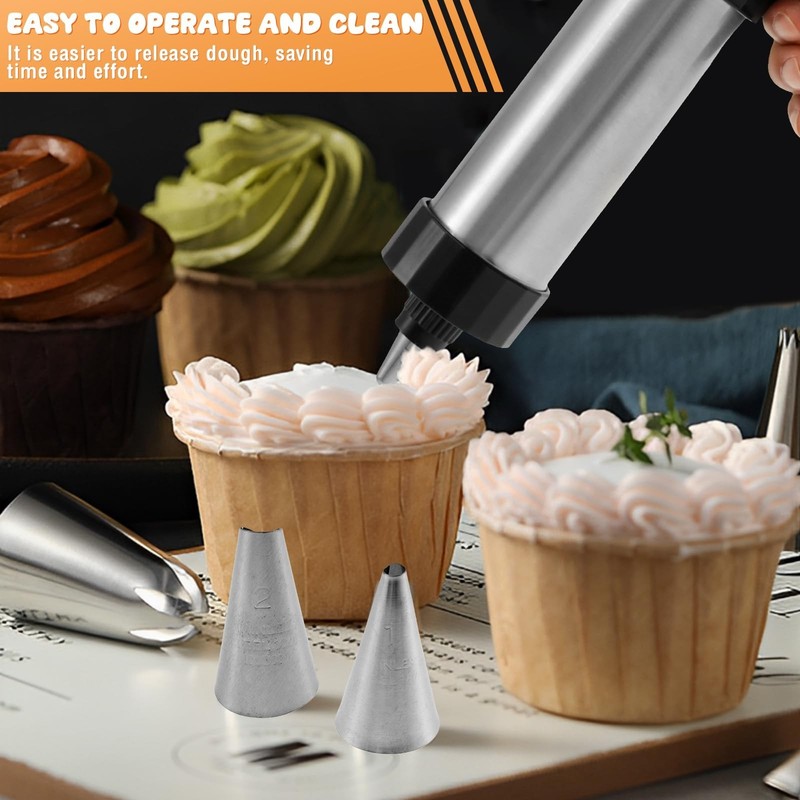 Churro Maker Machine, 3-in-1 Stainless Steel Churro Gun Kit - 16 Discs&8 Tips... gallery