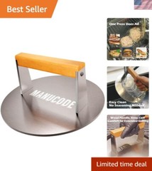 9-Inch Heavy-Duty Burger Press – Effortless Searing for Perfectly Cooked Meat