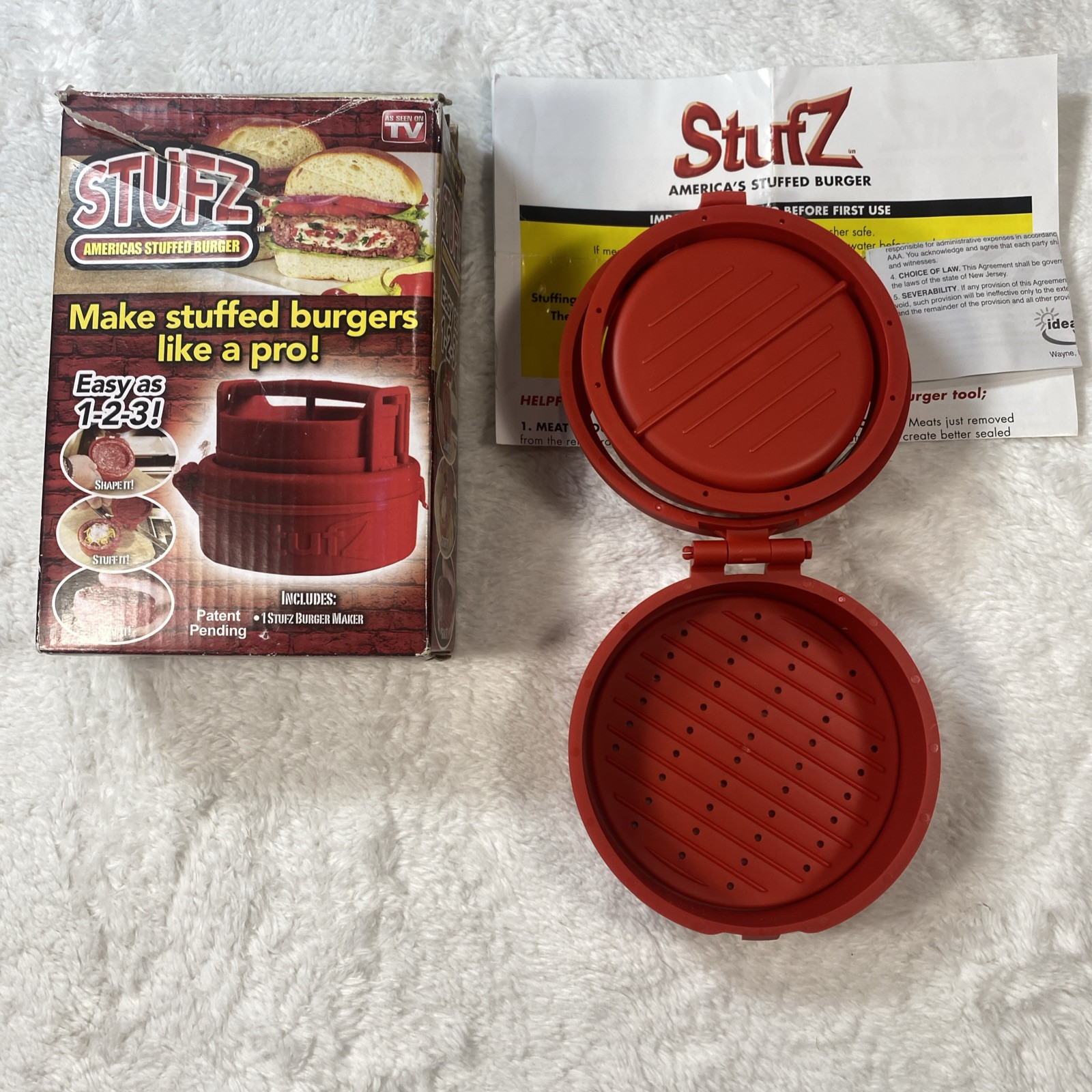 STUFZ Americas Stuffed Burger (1 Pack) | Make Burgers Like a Pro, As-Seen-On TV gallery