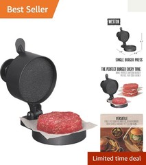 Non-Stick Heavy-Duty Burger Press: Creates Perfect Patties with Spring Ejector