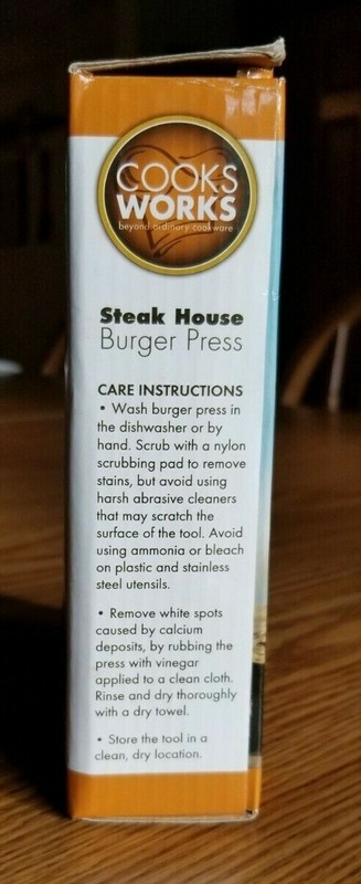 Cooks Works Steak House Burger Press -fill hamburger with favorite filling gallery