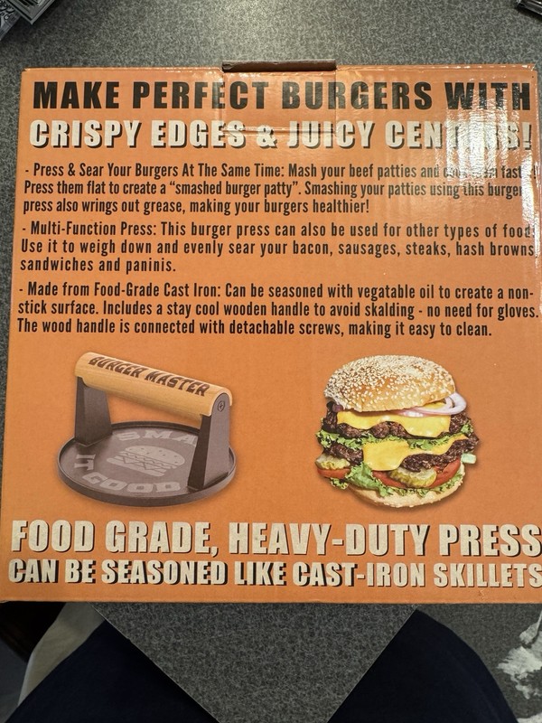 Burger Master Cast iron Press gallery