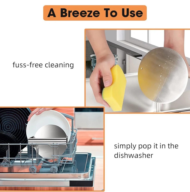Stainless Steel Burger Press Smash Hamburger Patties Meat Masher Circular Meat gallery
