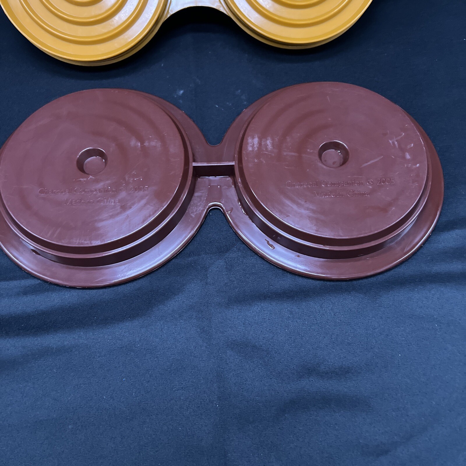 Charcoal Companion Double Hamburger Press Mold 2005 Burger 4.5" Circular Patties gallery