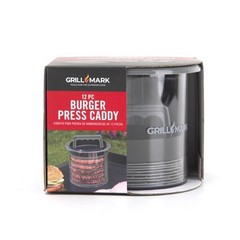 Grill Mark Black/Gray Plastic Burger Press