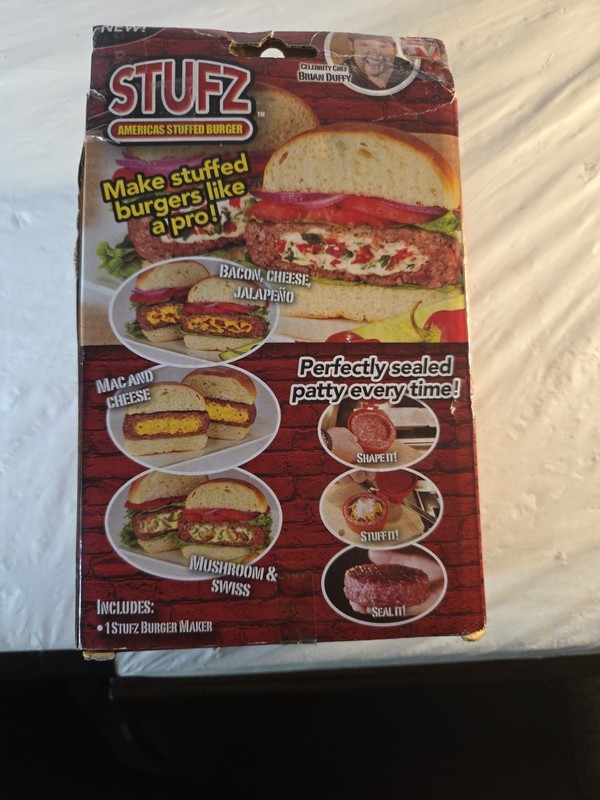 Stuffed Burger Press STUFZ Americas Hamburger Patty Molds Maker Sliders BBQ US gallery