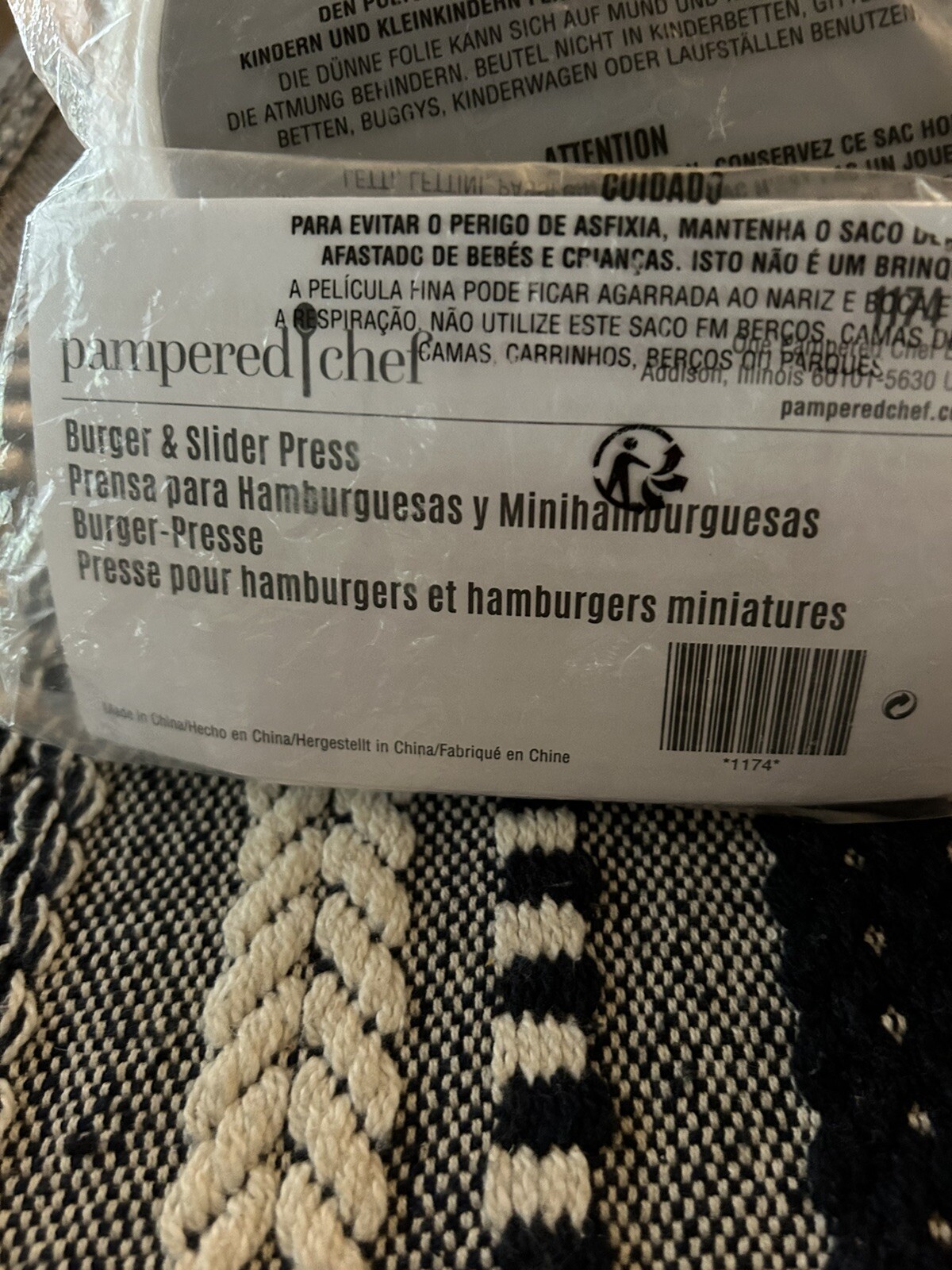 Pampered Chef Burger and Slider Press # 1174 ~BRAND NEW Sill In Factory Packet gallery