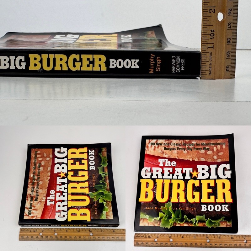 Vtg 2003 The Great Big Burger Book Softcover Cookbook 100 Recipes Summer Picnics gallery