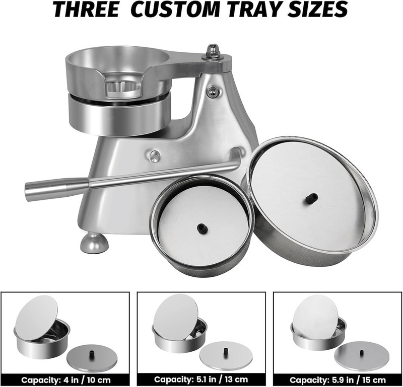 Hakka Burger Press Patty Maker Meat Press Machine with 4" 5" 6" Removable Head gallery