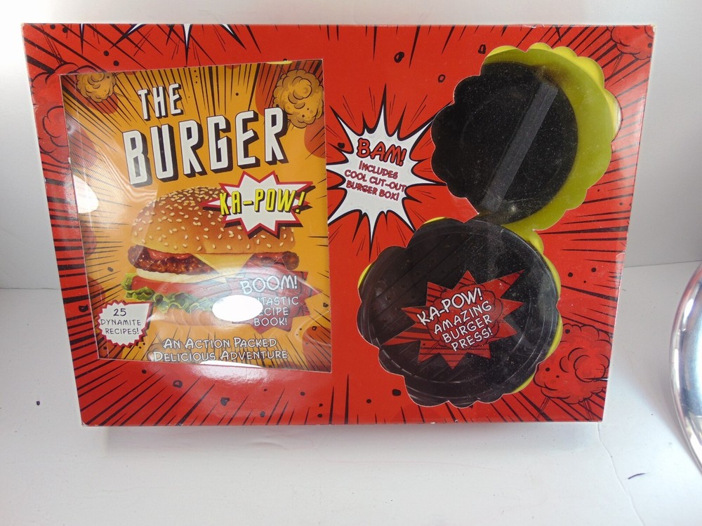 THE Burger Press Kit NIB Hamburger Patty Non Stick Molds Maker Tool Sliders BBQ