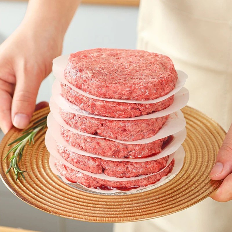100 Pcs Non Stick Wax Discs 12cm Hamburger Burger Patty Wax Papers gallery