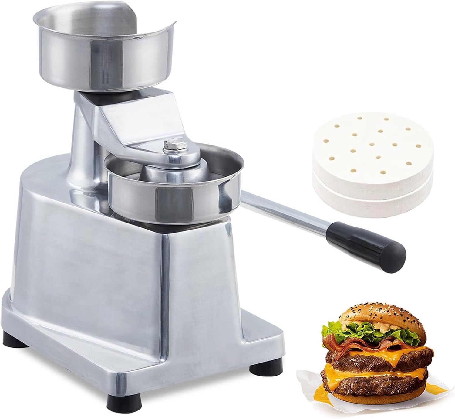 4"/5"/6" Commercial Burger Patty Maker Hamburger Press Forming Machine gallery