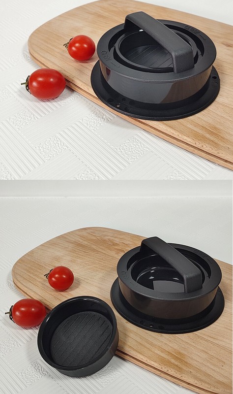 wholesale Circular meat patty press hamburger combination meat press hand tool gallery