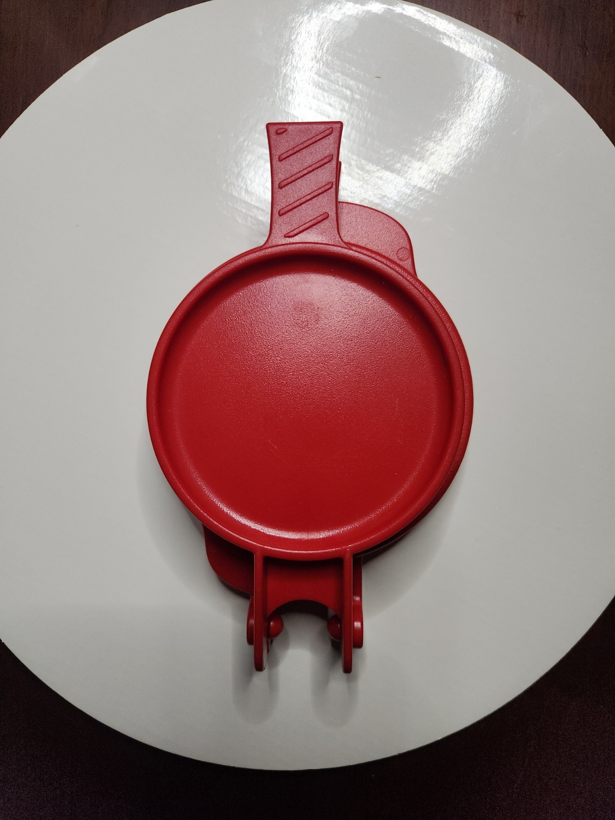 4 Inch Meat Patty Maker and Stuffer - Red Hinged Hamburger Press Mold gallery