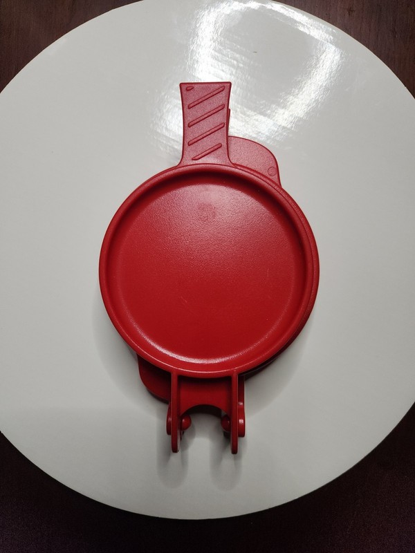 4 Inch Meat Patty Maker and Stuffer - Red Hinged Hamburger Press Mold gallery
