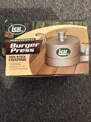 PROFESSIONAL LEM BURGER PRESS -NON STICK COATING new bar b q nib