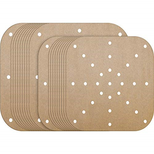 20 Pieces Air Fryer Liners 7.5 Inch 8.5 Inch Air Fryer Parchment Paper Square