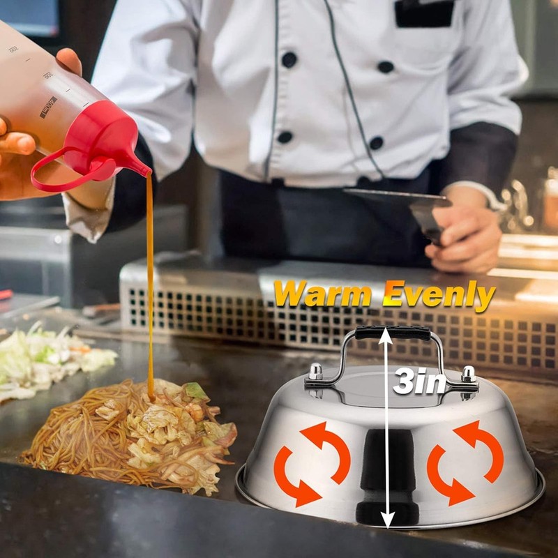 Grill Accessories Set of 2 - 9 Inch Melting Domes gallery