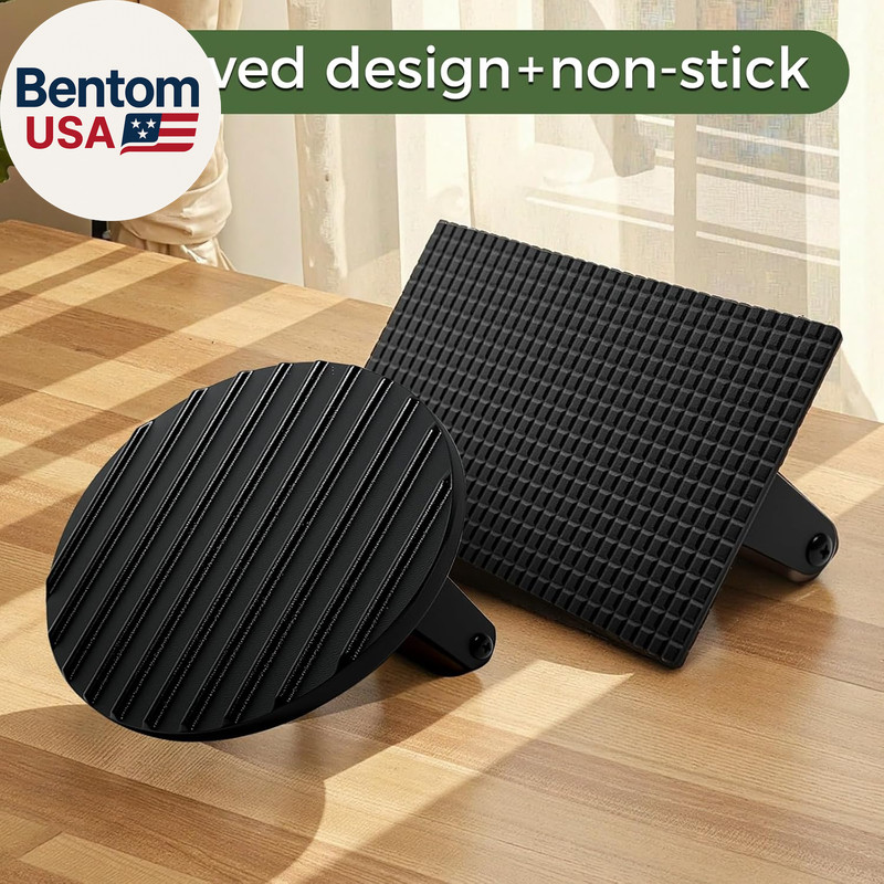Cast Iron Smash Burger Press (2Pcs),Grill Bacon Meat Press Tool,Perfect for Blac gallery