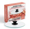 Round Bacon Press & Splatter Shield - 8 Inch Tempered Glass for Perfectly Flat B gallery
