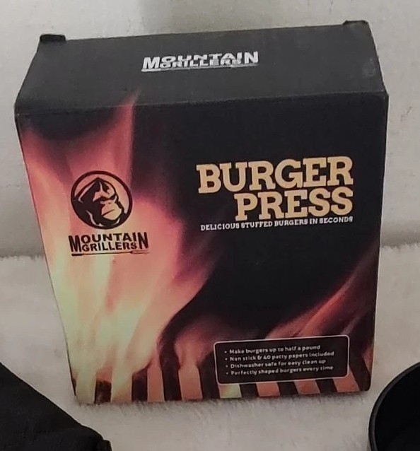 Mountain Grillers Stuffed Burger Press Patty Maker Storage Bag Wax Papers gallery